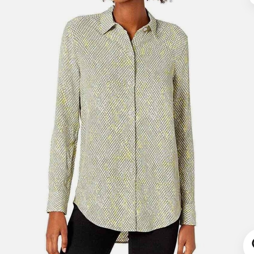 Equipment Femme Essential Button-down Blouse Shirt Size XL NWT $280